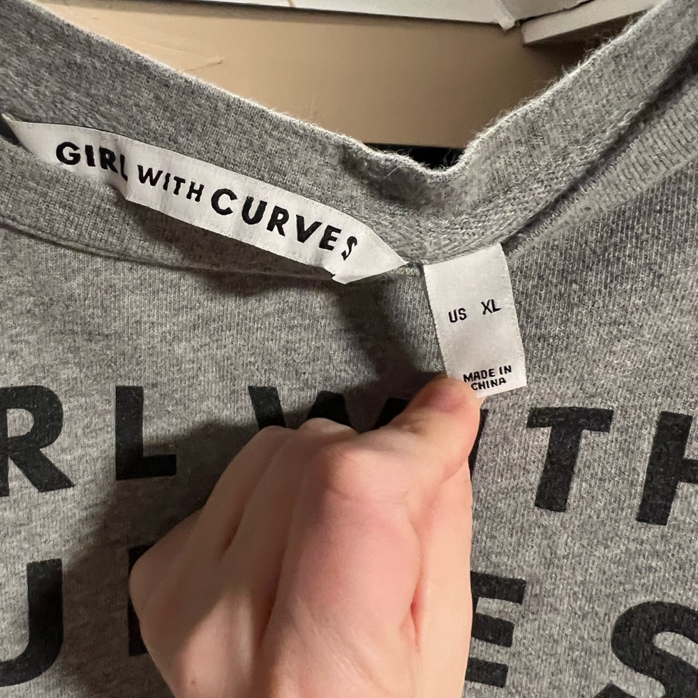 Girl with Curves Sweatshirt - Picture 2 of 4